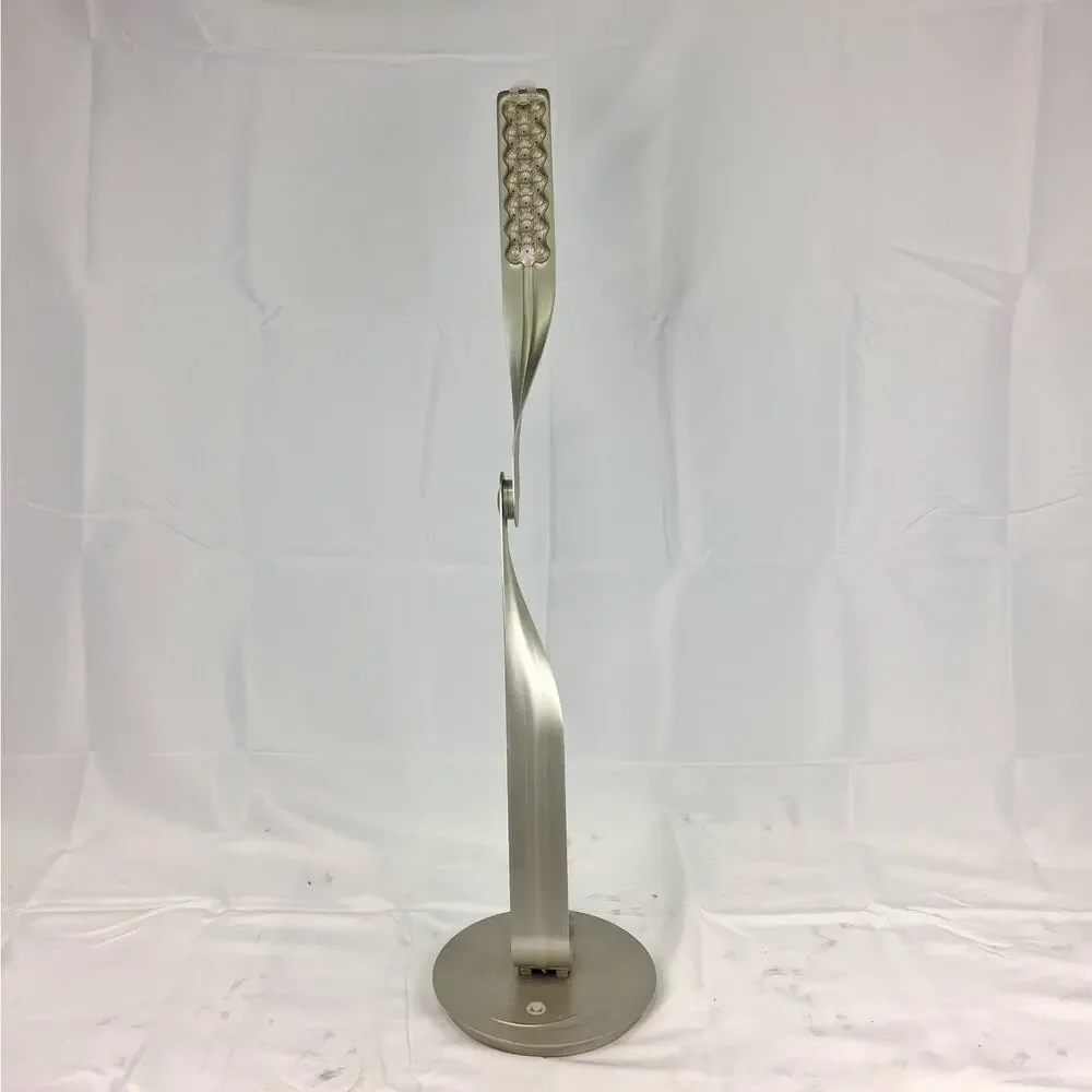 Herman Miller Leaf Personal LED Desk Lamp Silver Yves Behar Dimmable Table Light